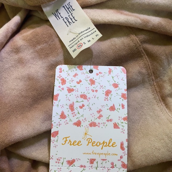 Free People Seashell Tie Dye Tunic Sand XS - Picture 5 of 5